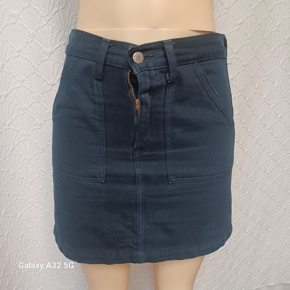 Lucky Brand Dark Blue Mini Skirt Women Size 0/25
